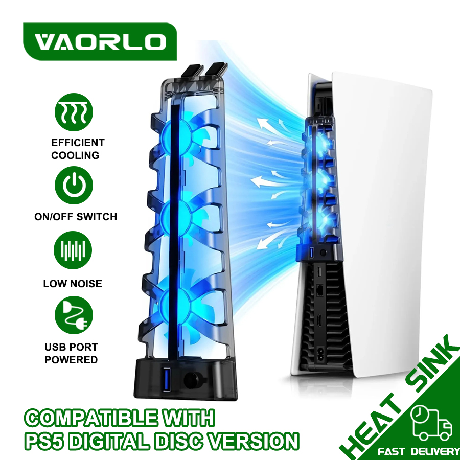 Gaming Accessories Led - Para PS5 ambos discos/ediciones digitales ventilador