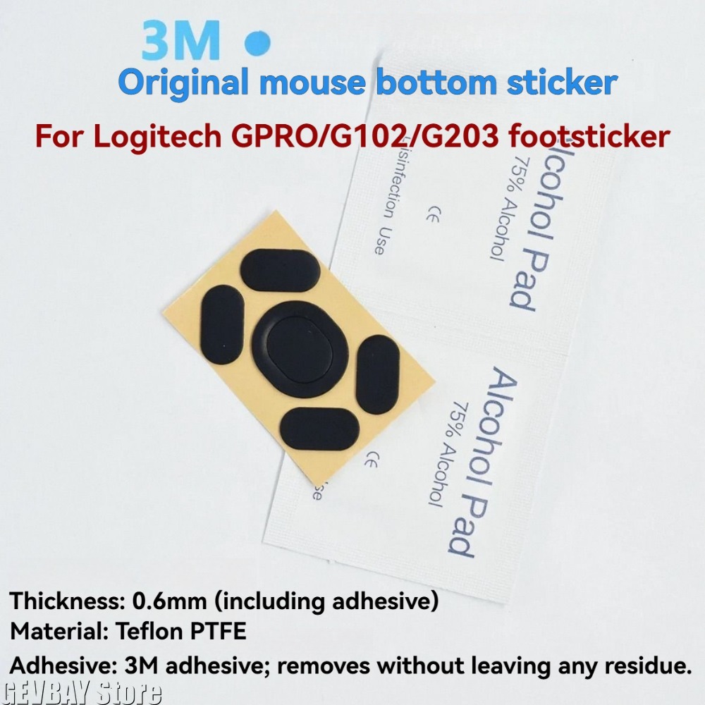 Gaming Accessories Logitech - 2ets Patines de Ratón, Almohadillas para