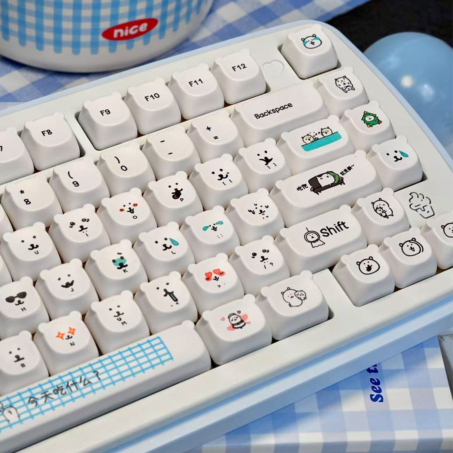Gaming Accessories In Japan - Teclas PBT Kawaii con Diseño de