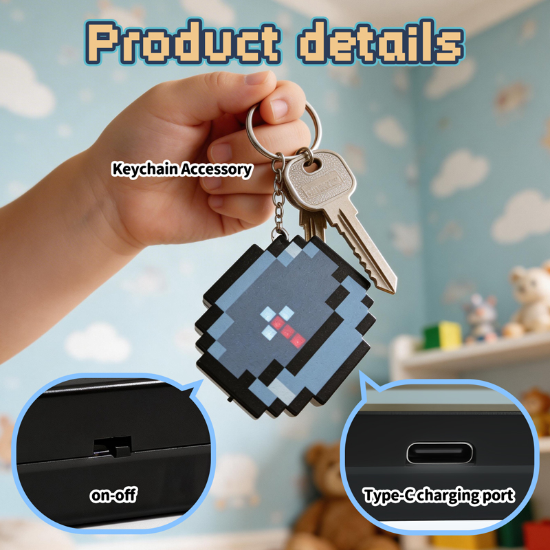 Gaming Accessories To Gift - NUEVO 2026 Llavero con Brújula Pixel