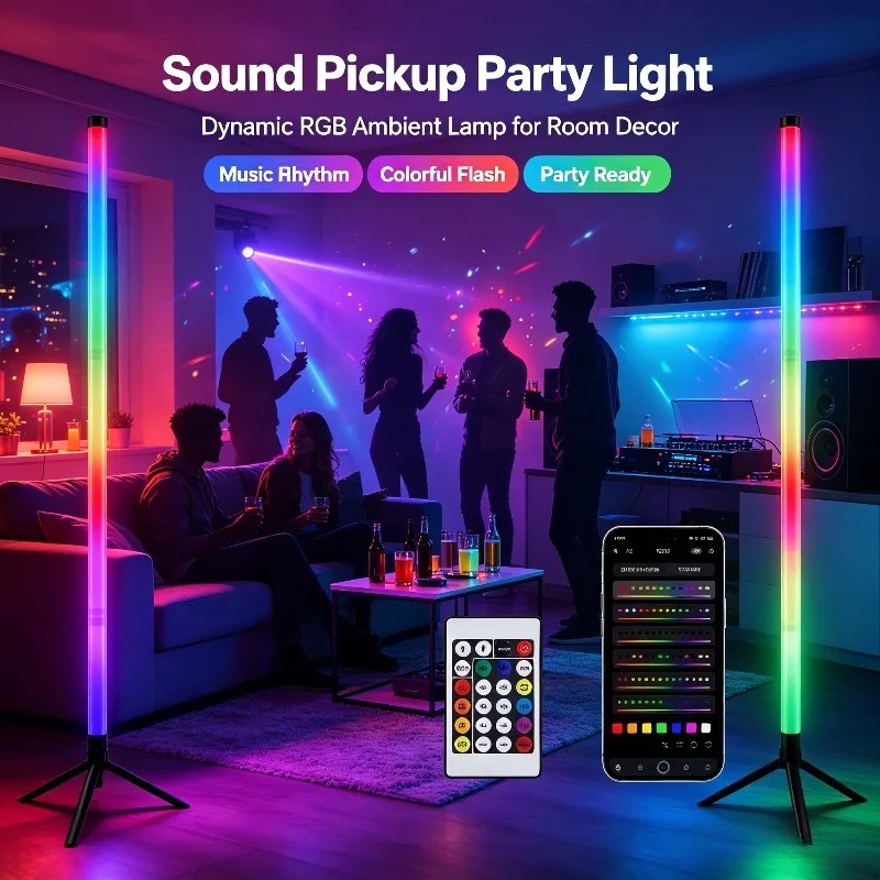 Gaming Accessories Led - 2 Lámparas de Pie RGB de