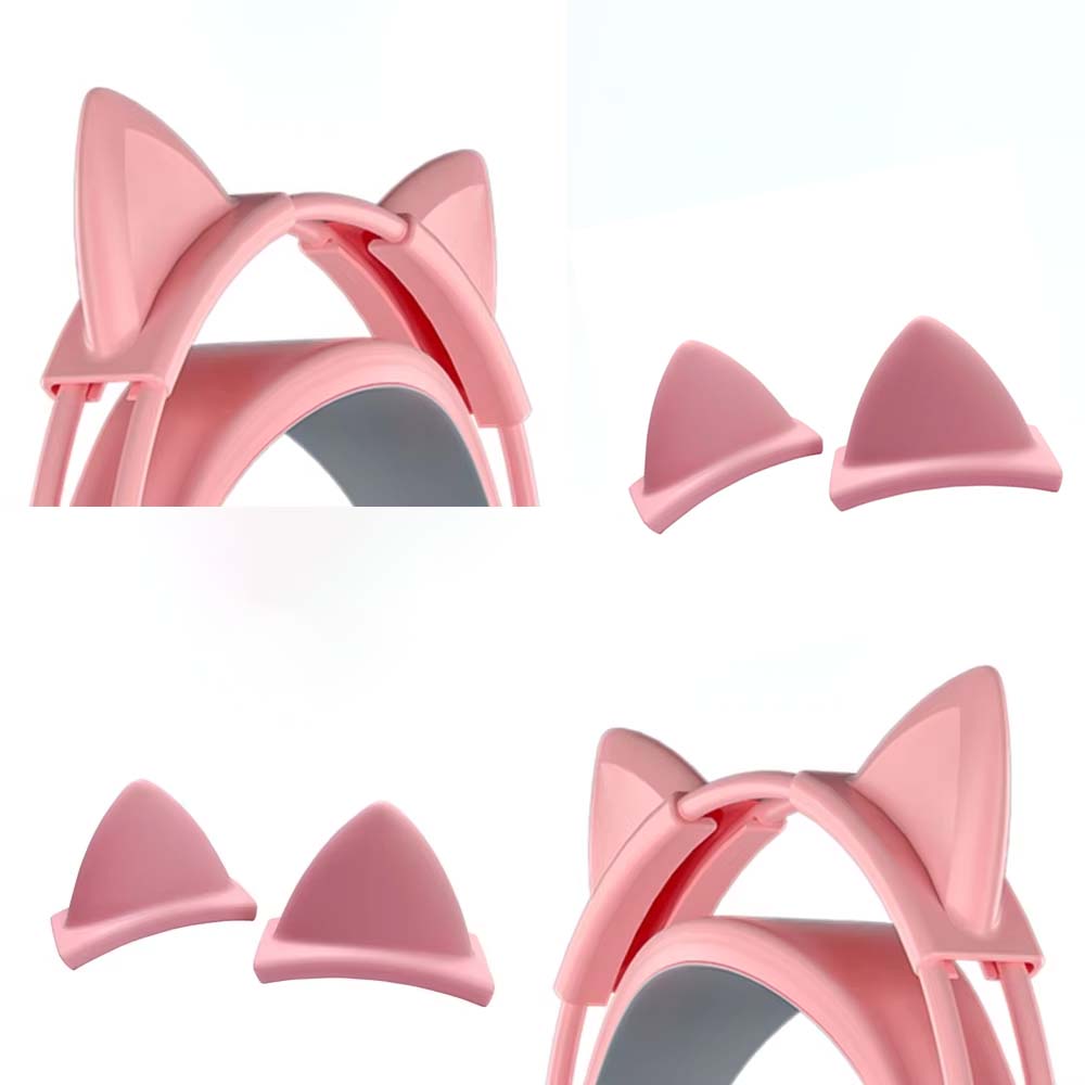 Gaming Accessories Pink - Colgante de silicona rosa con orejas
