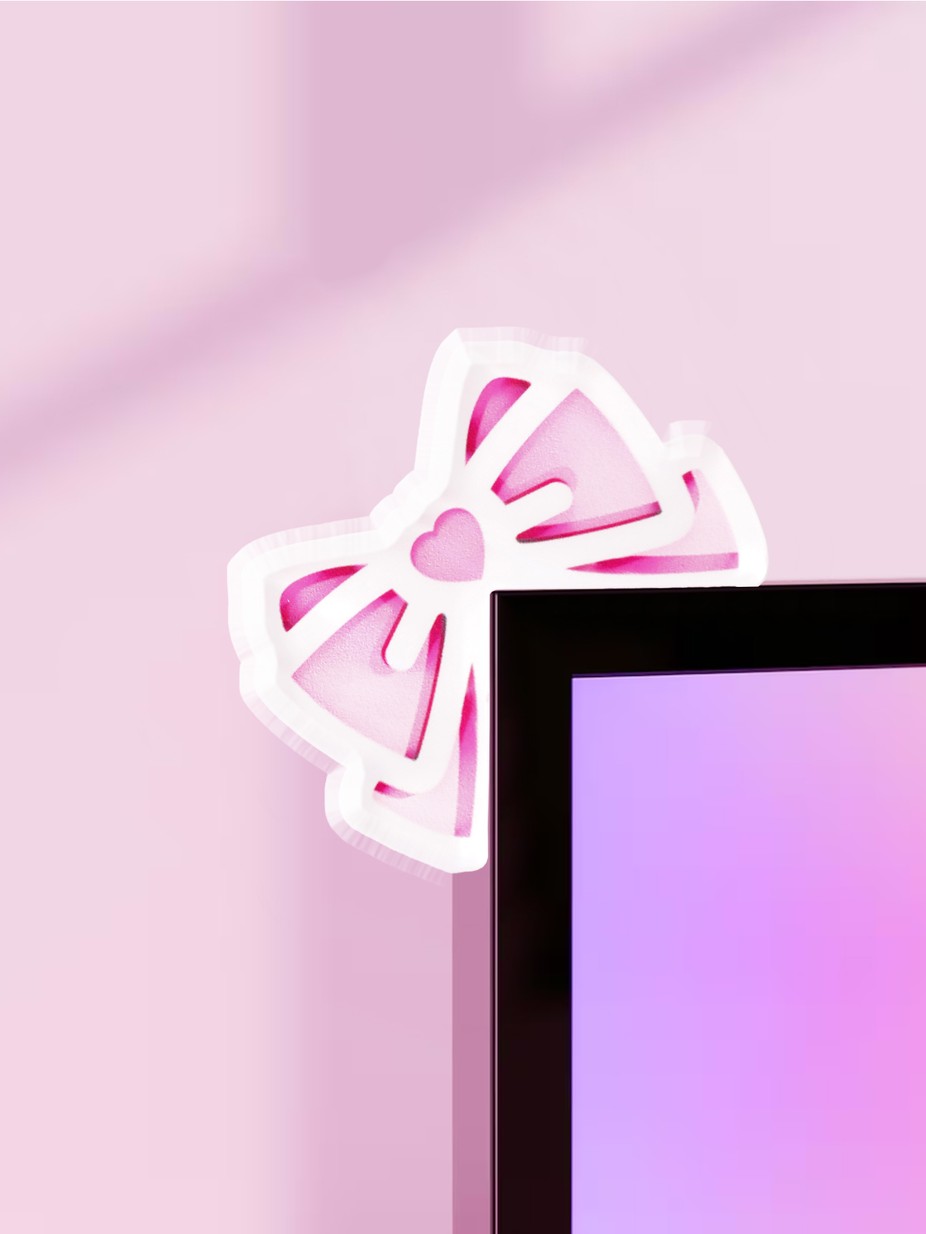 Gaming Accessories Pc Setup - Decoración de Monitor de arco Kawaii,