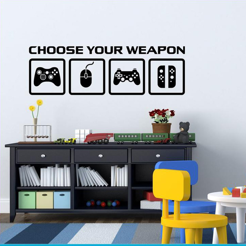 Calcomanía de pared para decor - Gaming Accessories Wall reseña y precio